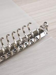 1入組a5活頁筆記本,60頁,20孔,附透明pp軟膠套 - 無色 - 查看 5