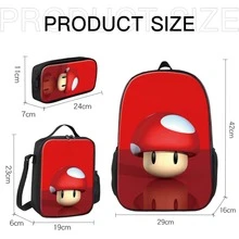 Set de 3 Comic Book Mochila Estudiante Mochila Capitán Viajes Escuela Mochila Niños - Multicolor - Ver 5