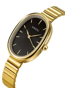 Vintage Small Round Women's Watch, Elegant And Versatile Quartz Watch - 黑色 - 查看 2