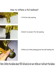 1 件 40 英寸金色彩色数字气球氦气铝箔聚酯薄膜气球生日派对宴会装饰，圣诞节 - 查看 4