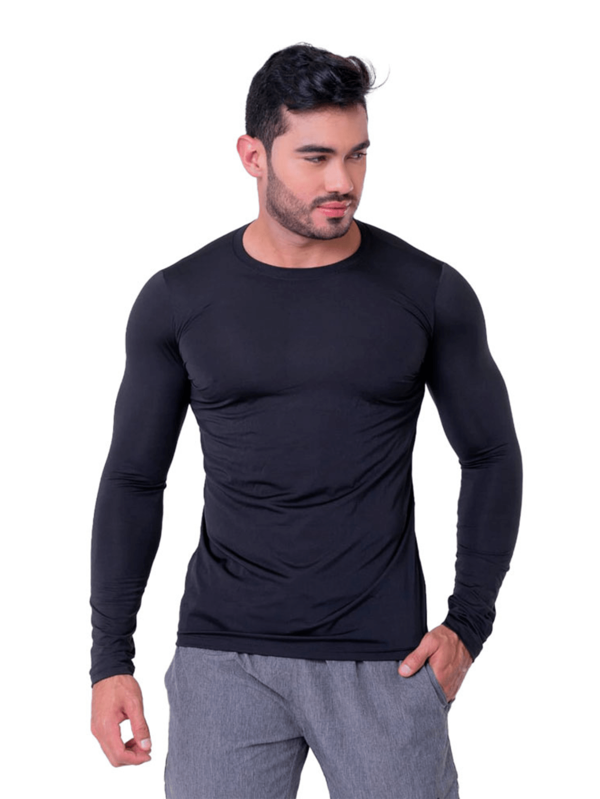 Camisa Térmica Segunda Pele Camiseta Proteção Uv Compressão Frio Calor Blusa Masculina