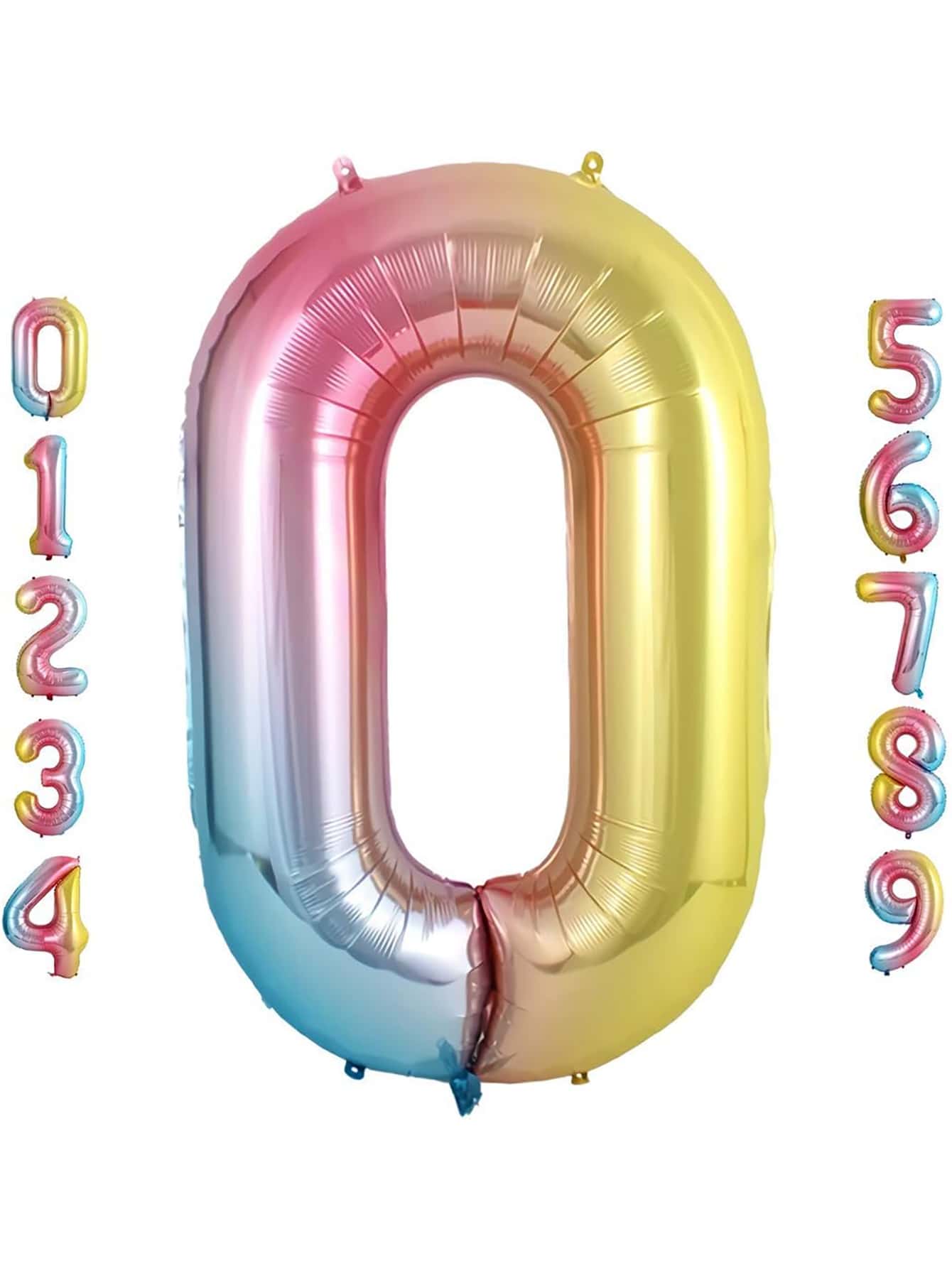 1 Miếng 40 In Óng ánh Số Bóng bay Heli Mylar Quả bóng bay Tiệc sinh nhật Yến tiệc Đồ trang trí - Xem 1