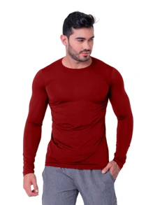 Men T-Shirts - Burgundy - View 1