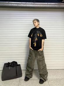 Men T-Shirts - màu đen - Xem 4