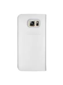 Funda Slim View Flip Cover Para Galaxy S7 Edge - Blanco - Ver 1