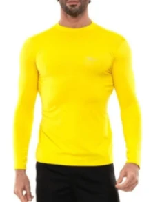 Men T-Shirts - 黃色 - 查看 2