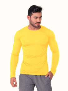 Men T-Shirts - 黃色 - 查看 1