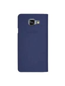 Slim View Flip Cover Case For Galaxy S7 Edge - Blue - View 2