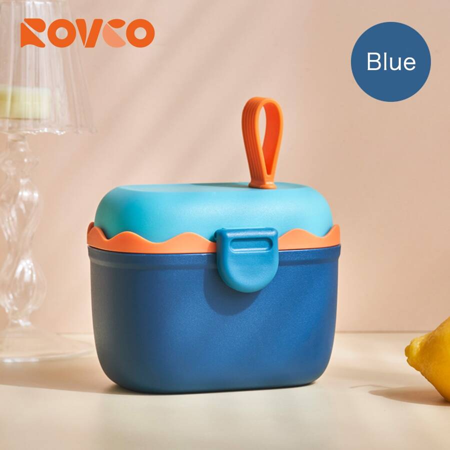 1 hộp đựng sữa bột PP cho bé dùng cho cuộc sống hàng ngày - Màu xanh lam - Xem 1