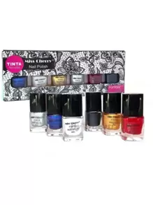 Tinta De Sellos Para Uñas + Estampador De Regalo - Blanco y Negro - Ver 1