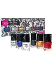 Tinta De Sellos Para Uñas + Estampador De Regalo - Blanco y Negro - Ver 2