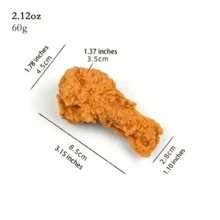 pollo frito pierna en forma de Llavero Accesorio de bolso colgante - Amarillo - Ver 4