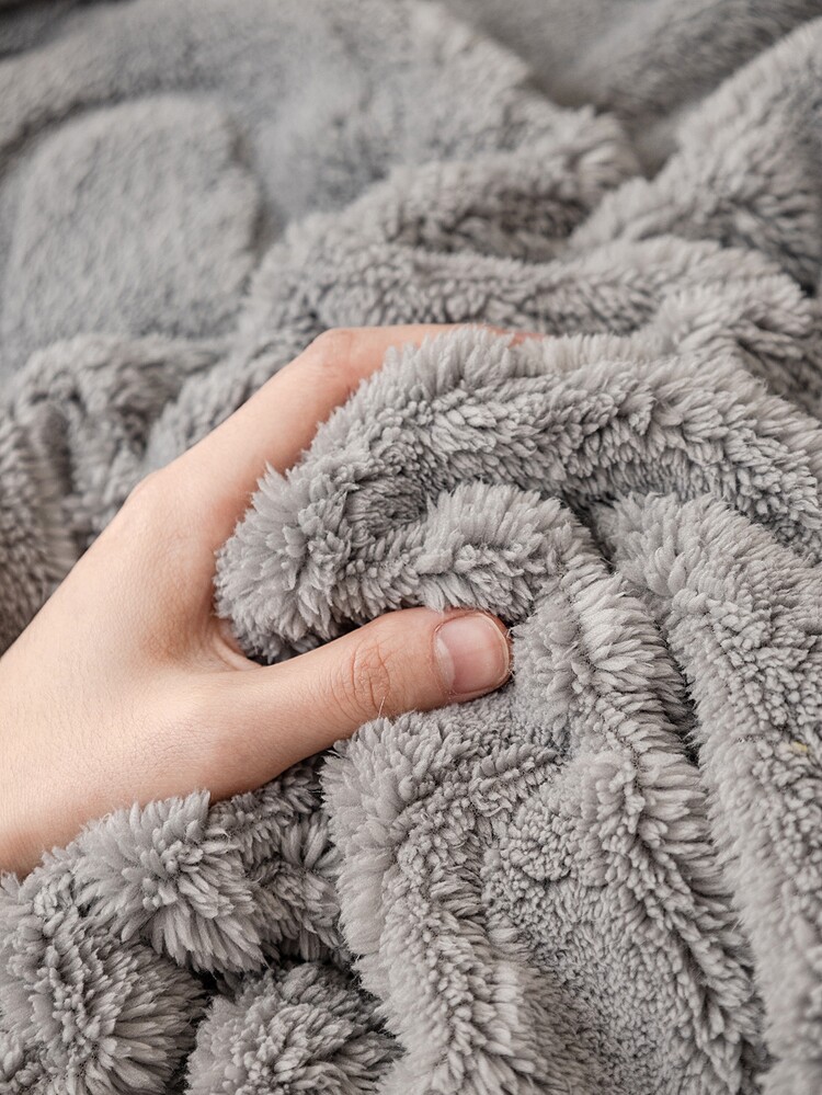 1入組舒適加厚的冬季保暖沙發披巾和套，簡約現代風格的寬鬆沙發套，防塵、防寵物及防刮傷 - 深灰色 - 查看 8