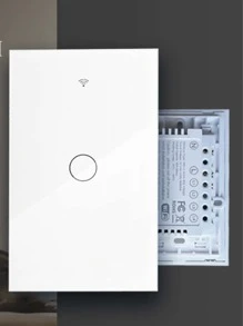 Interruptor Smart Touch 1 Botão Casa Apartamento Residencial  Inteligente Wifi - Multicolorido - Visão 2