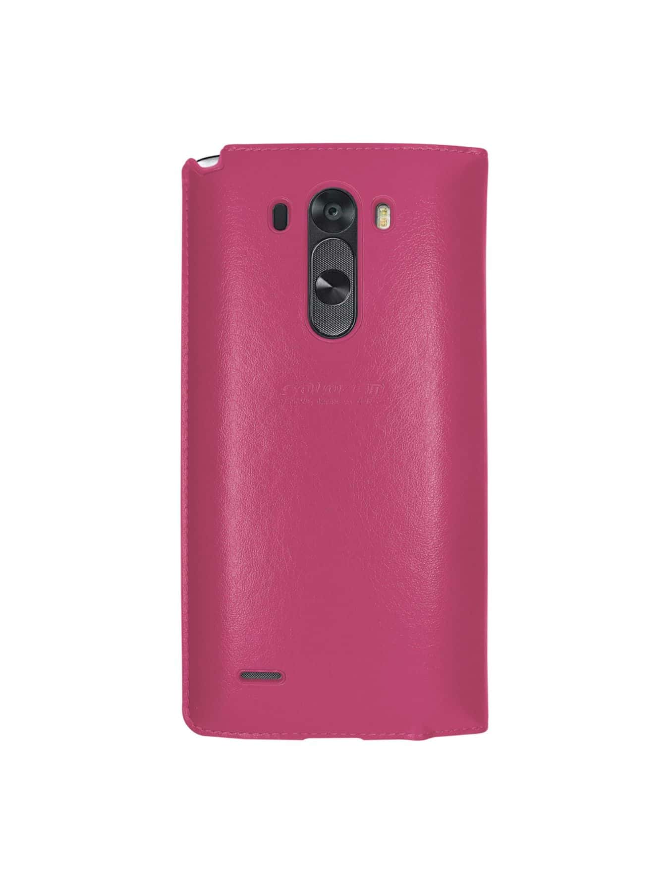 Slim View Flip Cover Case For  G4 - 玫紅色 - 查看 1