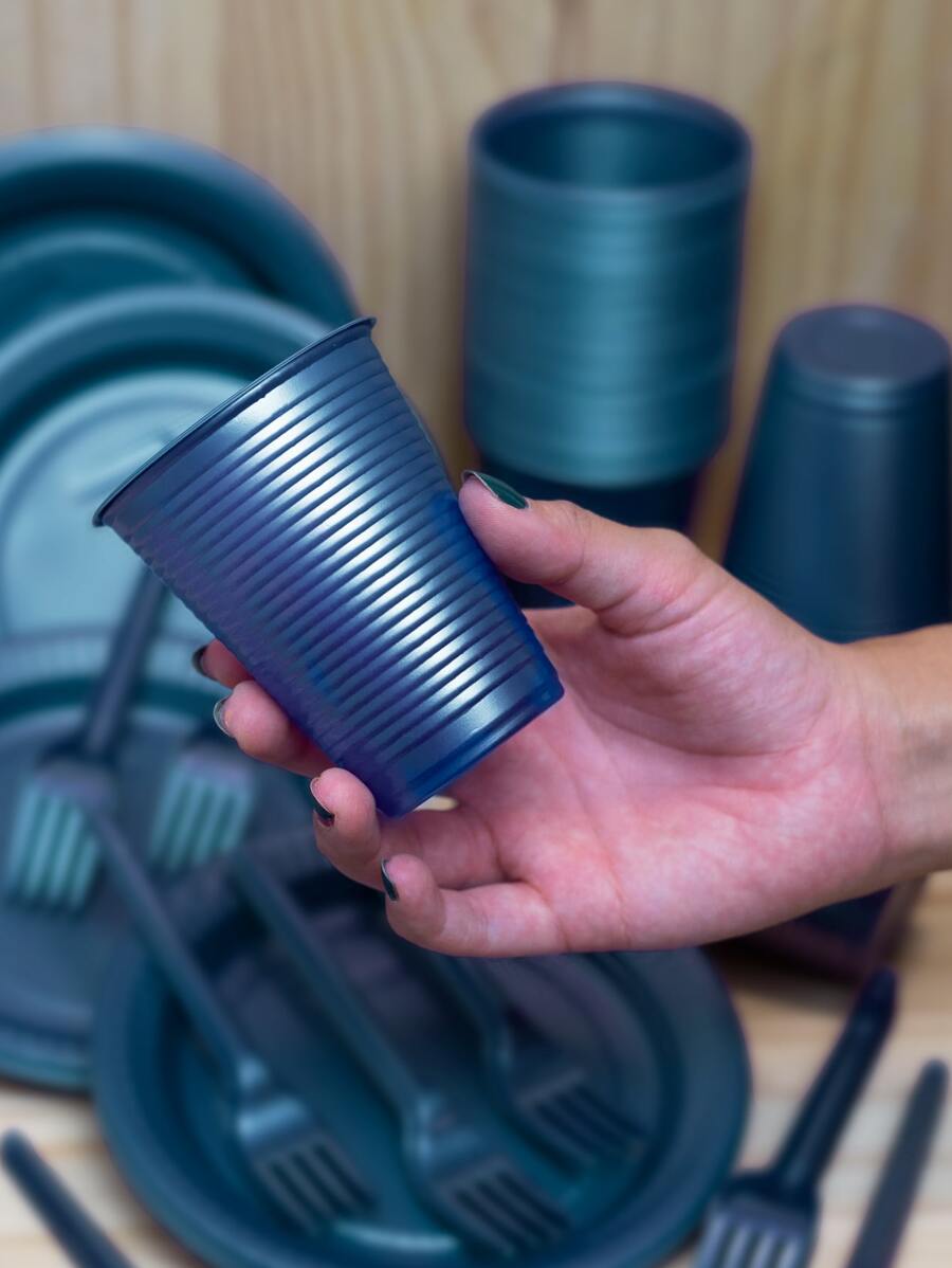 Disposable Cups - 水鴨藍 - 查看 1