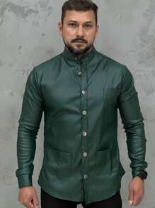 Men T-Shirts - xanh quân đội - Xem 1