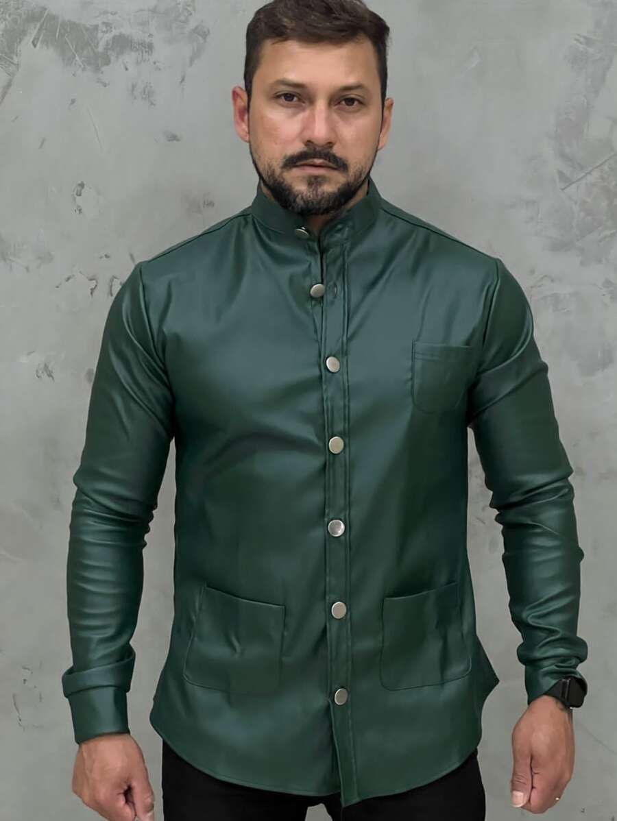 Men T-Shirts - xanh quân đội - Xem 1