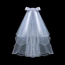 Accessoires pour enterrement de vie de jeune fille, décoration pour enterrement de vie de jeune fille, chapeau fait à la main de la mariée, voile de la mariée, élégant Saint-Valentin