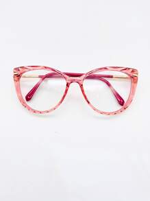 ARMACAO DE OCULOS GATINHA DESCANSO 3D FEMININO LENTE UV400 - Rosa chiclete - Visão 4