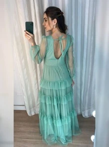 Women Dresses - Màu xanh Bạc hà - Xem 2