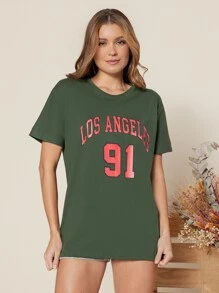 Women T-Shirts - xanh quân đội - Xem 5