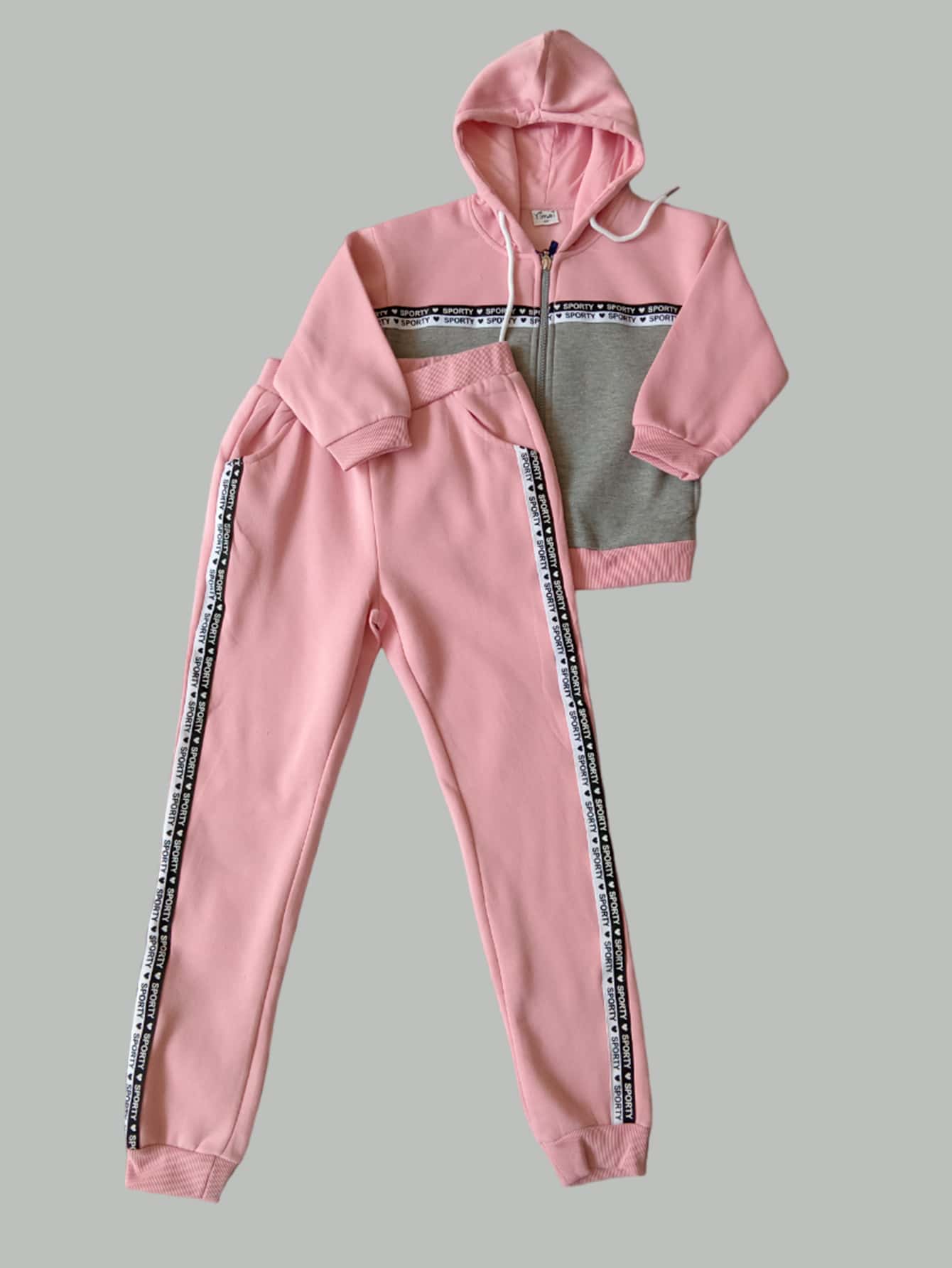 CONJUNTO DEPORTIVO NIÑA - Rosa - Ver 1