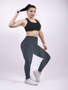 Leggin Licra Dama Super precio de liquidacion - Negro - Ver 1