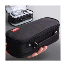 Estuche de lápices de gran capacidad - Negro - Ver 2