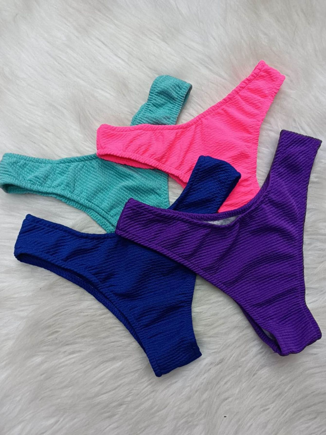 Women Bikini Bottoms - Màu xanh bạc hà - Xem 1