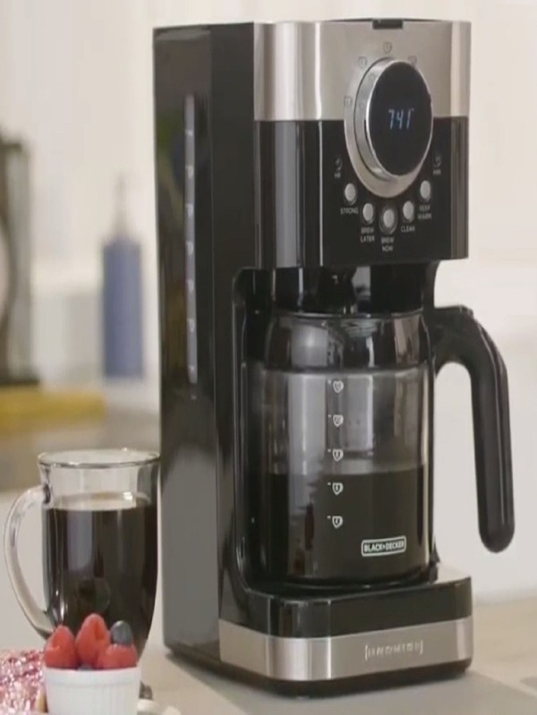 Cafetera Programable Black + Decker CM4200S Acero Inoxidable Moda de