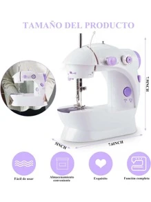 Mini Automatic Portable Sewing Machine - White - View 8