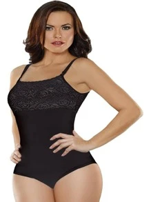 Body Colombiano Compresión Abdomen Tanga1654 Negro - Negro - Ver 1