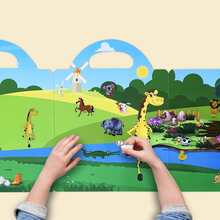 1套/4入組聖誕節、四季、萬聖節、復活節主題貼紙冊，學生文具學校用品