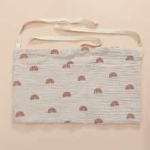 1入組嬰兒彩虹印花織物床頭儲物袋適用於日常生活 - 彩色 - 查看 2