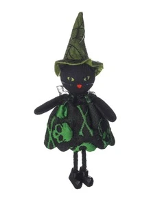 1 件万圣节鬼南瓜猫形吊坠装饰，创意卡通南瓜设计，儿童派对道具装饰、家居装饰、房间装饰、墙面装饰 - 彩色 - 查看 6