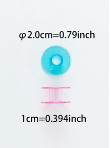 10入組彩色塑料線軸，縫紉機線軸 - 彩色 - 查看 3