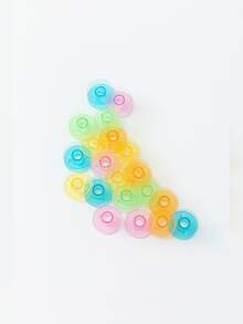 10入組彩色塑料線軸，縫紉機線軸 - 彩色 - 查看 4