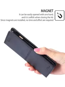 keyunfei 1个黑色卡槽翻盖手机壳，兼容苹果11/12/13/14/15 Pro Max、P50 Pro，兼容三星Galaxy A70，兼容荣耀8S 2020，兼容红米9T，兼容Pixel 5，兼容POCO X4 GT，兼容一加Nord N100，国际版，非国内版。 - 黑色 - 查看 6