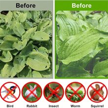 1pc Garden Mesh Netting Mosquito Netting, Plant Covers Bird Netting Protection Netting For Vegetable Fruits, Row Cover Raised Garden Bed Cover Screen Netting - White - View 2