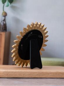 1pc Gold Sunflower Shaped Photo Frame Decoration - Gold - View 4