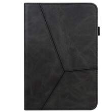 Funda para Tablet Compatible con Samsung iPad Tablet Funda Folio con Soporte multiángulo de PU, Raya Negra - Negro - Ver 8