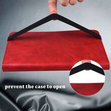 GLANDOTU Tablet Case Compatible With Samsung IPad Tablet PU Leather Multi-Angle Stand Folio Case, Stripe Red