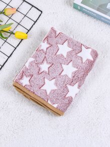 Chăn thú cưng họa tiết ngôi sao đỏ và trắng - Màu be - Xem 2