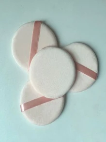 mik&joe 4入组/套大,柔軟和精細化妝海綿適用於身體和臉部,帶精美親膚質感紋理 - 杏色 - 查看 2