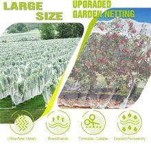 1pc Garden Mesh Netting Mosquito Netting, Plant Covers Bird Netting Protection Netting For Vegetable Fruits, Row Cover Raised Garden Bed Cover Screen Netting - White - View 9