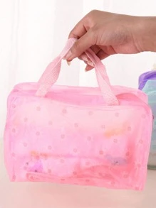 1 túi đựng đồ vệ sinh cá nhân bằng nhựa, phong cách Boho - Hồng - Xem 3