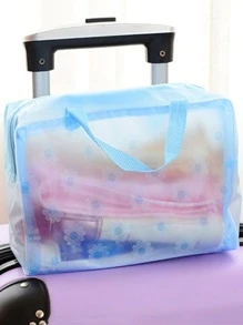 1 túi đựng đồ vệ sinh cá nhân bằng nhựa, phong cách Boho - Hồng - Xem 7