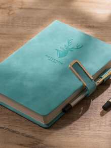 1 Hươu & Chữ Nổi Sổ Tay Vintage Di Động Tạp Chí Sổ Tay Dành Cho Học Sinh, Văn Phòng - màu xanh lá - Xem 1