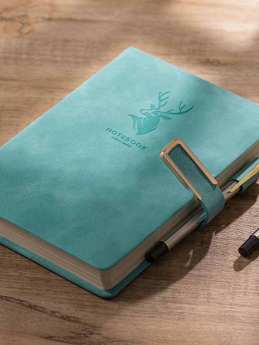 1 Hươu & Chữ Nổi Sổ Tay Vintage Di Động Tạp Chí Sổ Tay Dành Cho Học Sinh, Văn Phòng - màu xanh lá - Xem 1